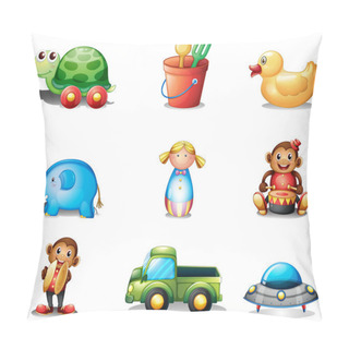 Personality  A Collection Of The Different Toys Pillow Covers