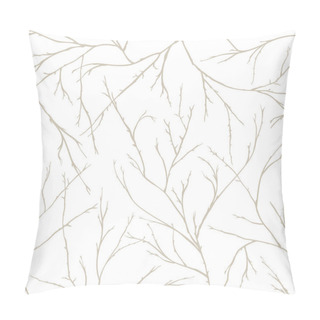 Personality  Branches Of Trees Intertwine. Seamless Pattern Natural Theme Pillow Covers