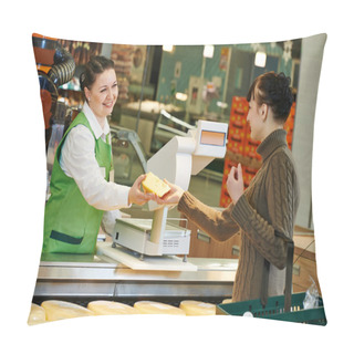 Personality  Shopping In Supermarket Pillow Covers