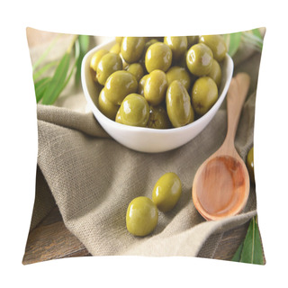 Personality  Green Olives In Bowl Pillow Covers