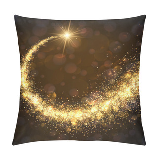 Personality  Magic Golden Swirl Pillow Covers