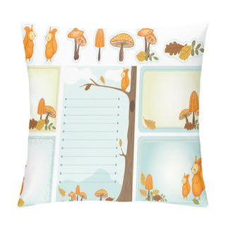 Personality  Autumn Woodland Stationery Pillow Covers