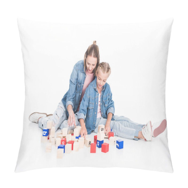 Personality  Aphabet Cubes Pillow Covers