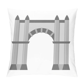 Personality  Arch Vector Icon Isolated Pillow Covers