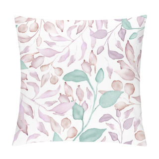 Personality  Watercolor Floral Motif  With Abstract Leaves, Branches. Hand Drawn Gentle Illustration Isolated On White Background. For Wedding, Packaging, Wrapping, Cards Design Or Print. Vector EPS. Pillow Covers