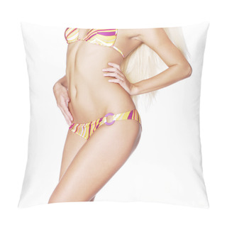 Personality  Woman Body In A Swimsuit Pillow Covers
