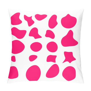Personality  Trendy Abstract Hand Drawn Set With Wave Lines, Circles And Liquid Shapes. Pillow Covers