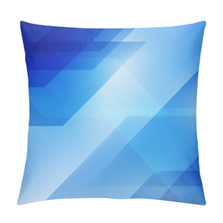 Personality  Blue Background Graphic Pillow Covers