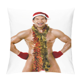 Personality  Sexy Man Santa Claus Pillow Covers