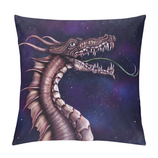 Personality  Space Dragon Pillow Covers