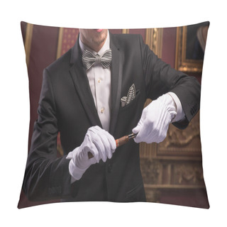 Personality  Handsome Man With Cigar Pillow Covers