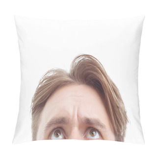 Personality  Nice Guy Keeping His Glance Up Pillow Covers