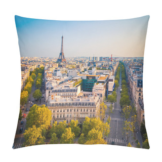 Personality  View On Paris At Sunset Pillow Covers