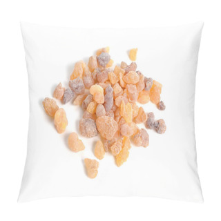 Personality  Frankincense, Also Known As Olibanum, Is An Aromatic Resin. Isolated On White Background. Pillow Covers