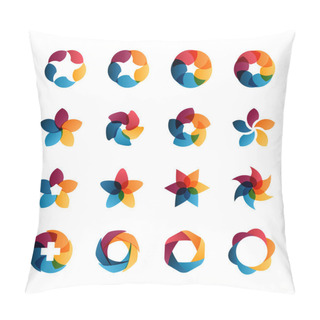 Personality  Logo Templates Set. Pillow Covers