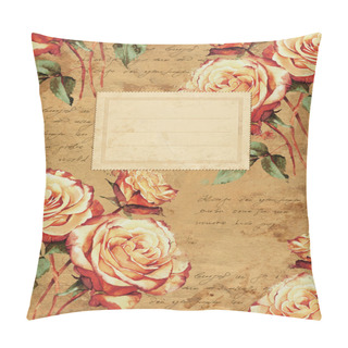 Personality  Vintage Floral Notebook Cover Pillow Covers
