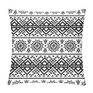 Personality  Tribal Ethnic Pattern In Black And White Color. Design For Bakcground Or Frame Pillow Covers