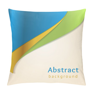 Personality Blue And Gold Business Background, Vector Pillow Covers