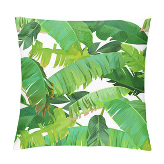 Personality   Seamless Tropical Pattern With Banana Leaves Pillow Covers