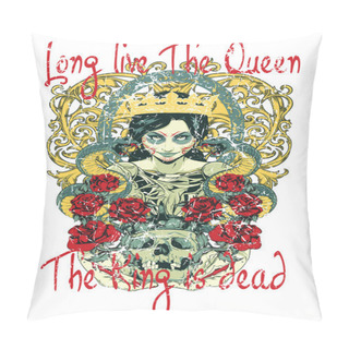 Personality  Long Live The Queen Pillow Covers