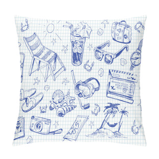 Personality  Set Of Doodles. Vacation Pillow Covers