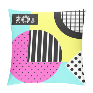 Personality  Trendy Pattern In 80s Style  Pillow Covers