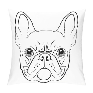 Personality  French Bulldog Head Pillow Covers