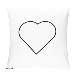 Personality  Heart Simple Icon Pillow Covers