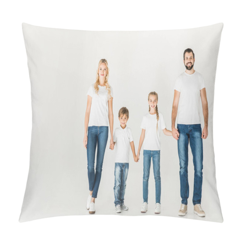 Personality  Happy Young Family Pillow Covers