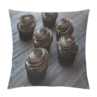 Personality  Tasty Chocolate Cupcakes Pillow Covers