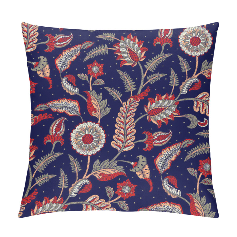 Personality  Vector Illustration Of Fantasy Flowers Pattern Pillow Covers