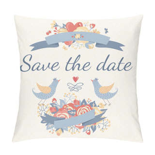 Personality  Invitation With  Birds Pillow Covers
