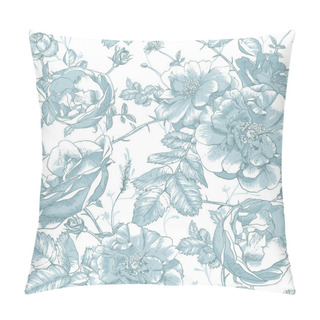 Personality  Beautiful Vintage Seamless Roses Background Pillow Covers