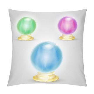Personality  Fortunetelling Balls,  Vector Illustration  Pillow Covers