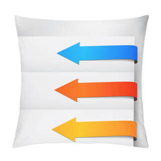 Personality  Bookmarks Icon Set Of Arrows Pillow Covers