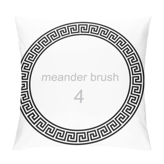 Personality  Round Ornament Meander Pillow Covers