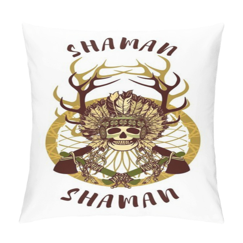 Personality  Indian shaman totem pillow covers