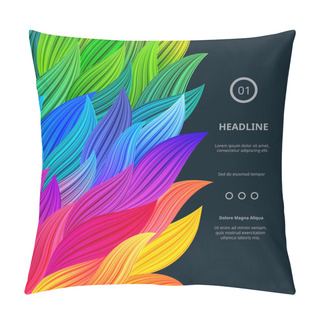 Personality  Awesome Bright Colorful Borders Pillow Covers