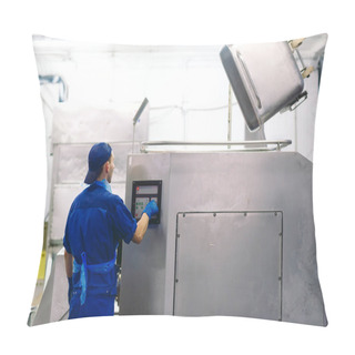 Personality  The Meat In The Grinder. The Meat Industry. Pillow Covers