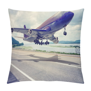 Personality  Airplane Landing Pillow Covers