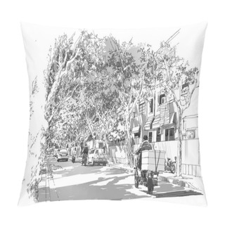 Personality  Street Covered With Arched Tree Branches,French Concession,Shanghai Pillow Covers