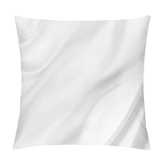 Personality  White Silk Fabric Pillow Covers