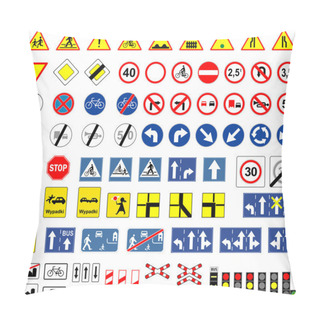 Personality  Road Signs Pillow Covers