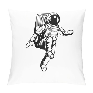 Personality  Astronaut Walking On Space And Planet Pillow Covers