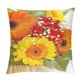 Personality  Gerbera Bouquet Pillow Covers