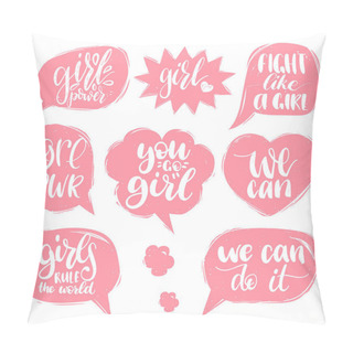 Personality  Feminist Lettering Set Pillow Covers