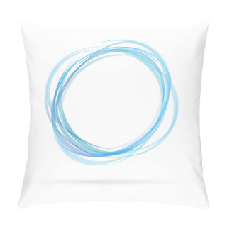 Personality  Blue Circles Pillow Covers