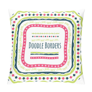 Personality  Set Of Doodle Border Pillow Covers