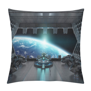 Personality  Landing Strip Spaceship Interior 3D Rendering Elements Of This I Pillow Covers