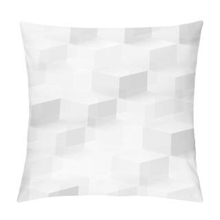 Personality  Vector Abstract Geometric Shape From Cubes.  Pillow Covers